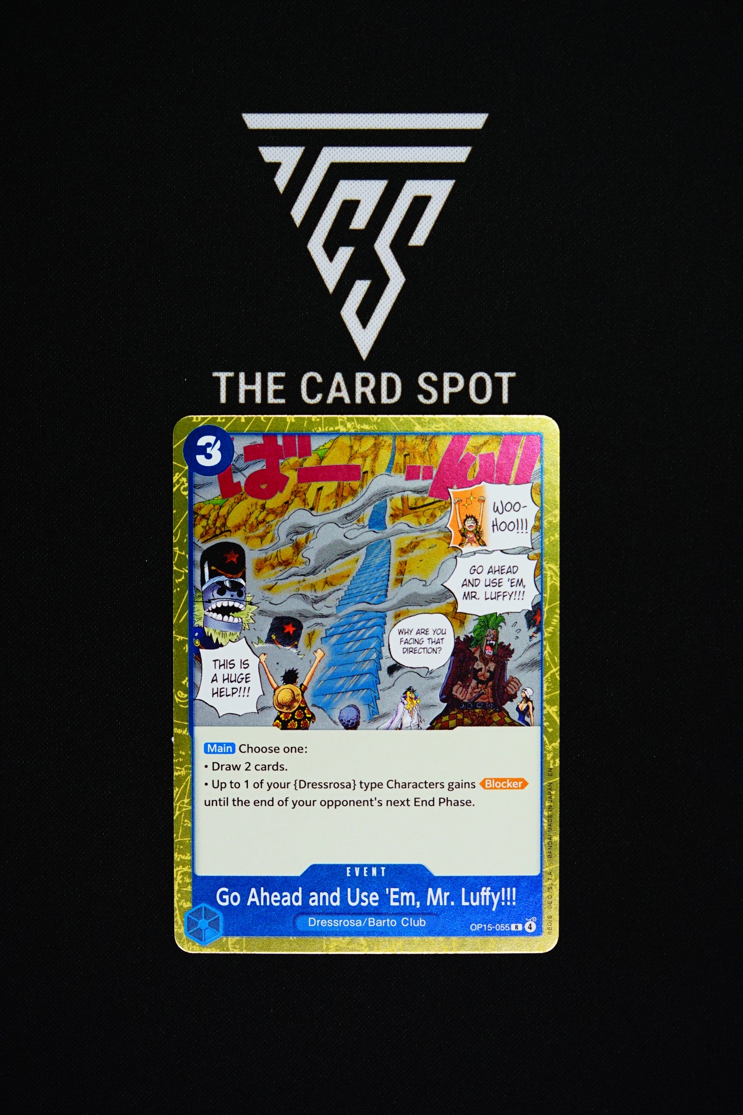 OP15-055 Go Ahead and Use 'Em, Mr. Luffy - Pokemon TCG