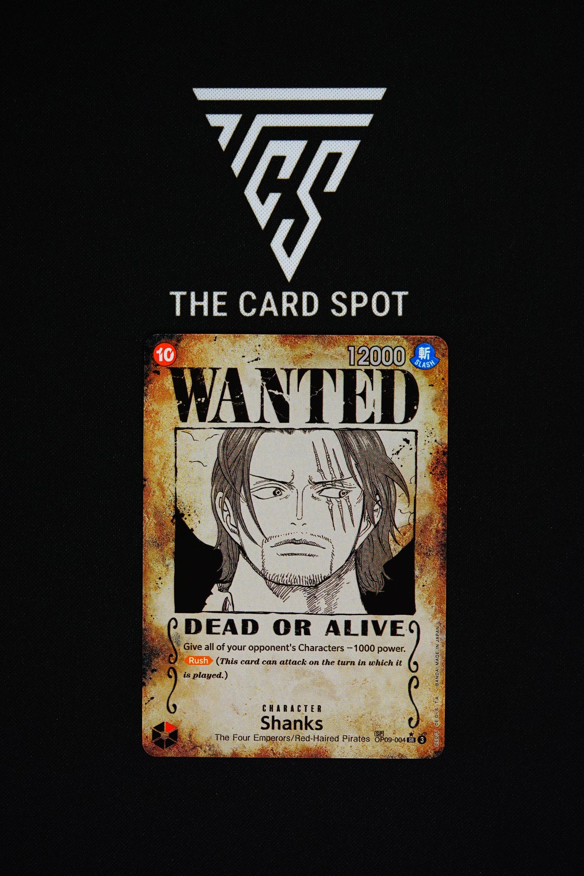 OP09-004 Shanks Wanted [SP] - One Piece TCG