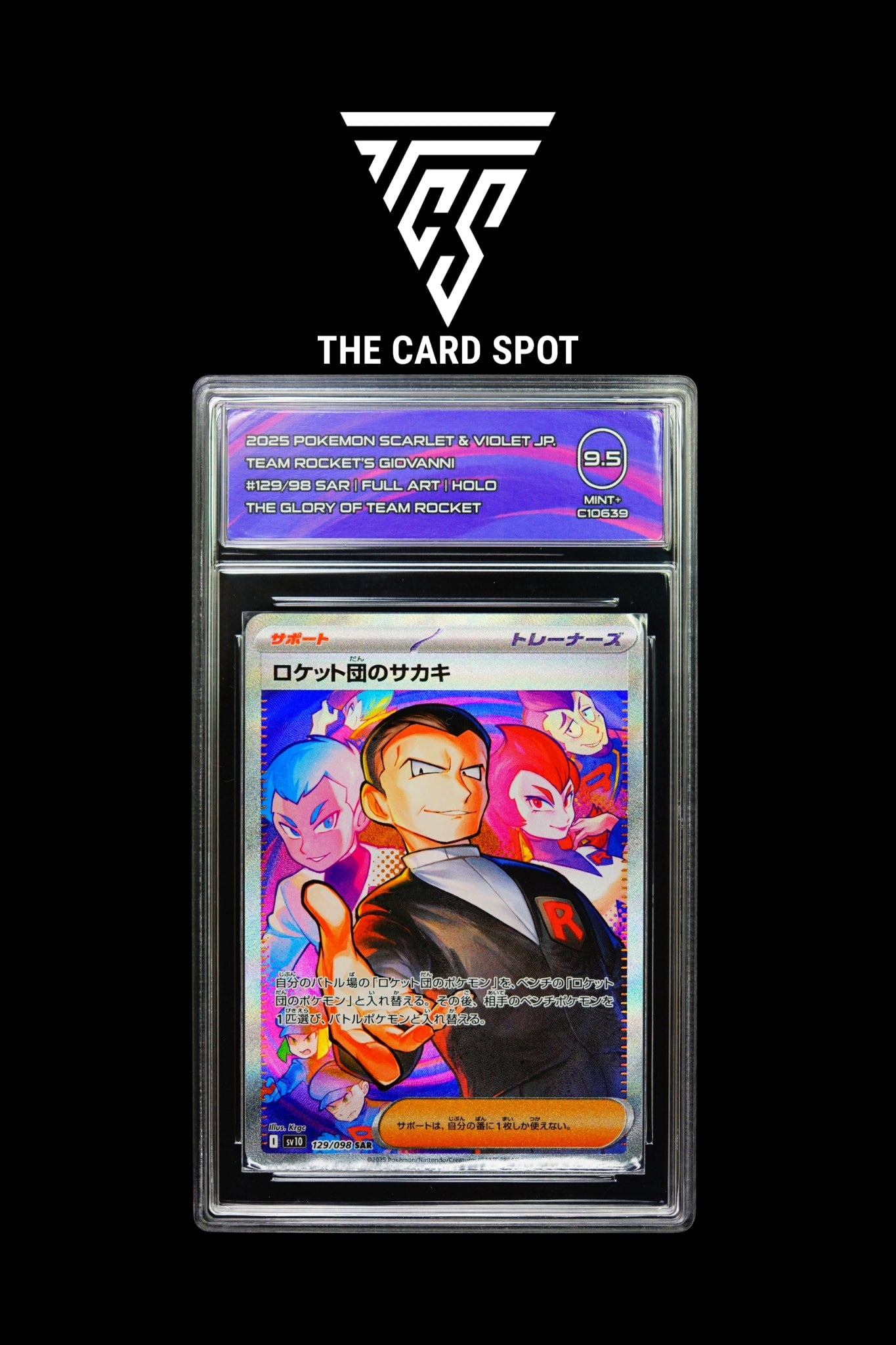 129/098 Team Rocket's Giovanni TCG 9.5 - Pokemon TCG