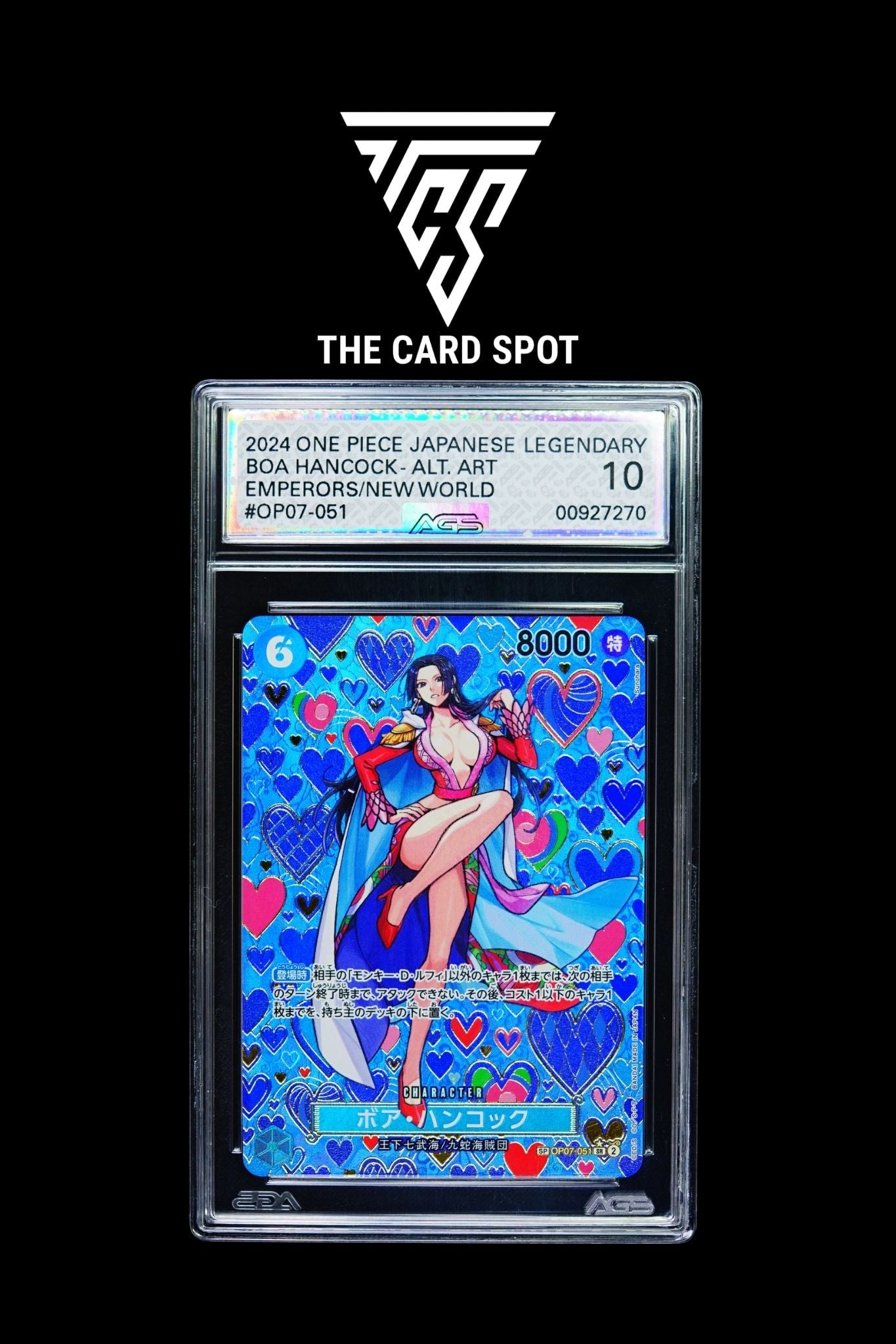OP07-051 Boa Hancock AGS Legendary 10 - One Piece TCG