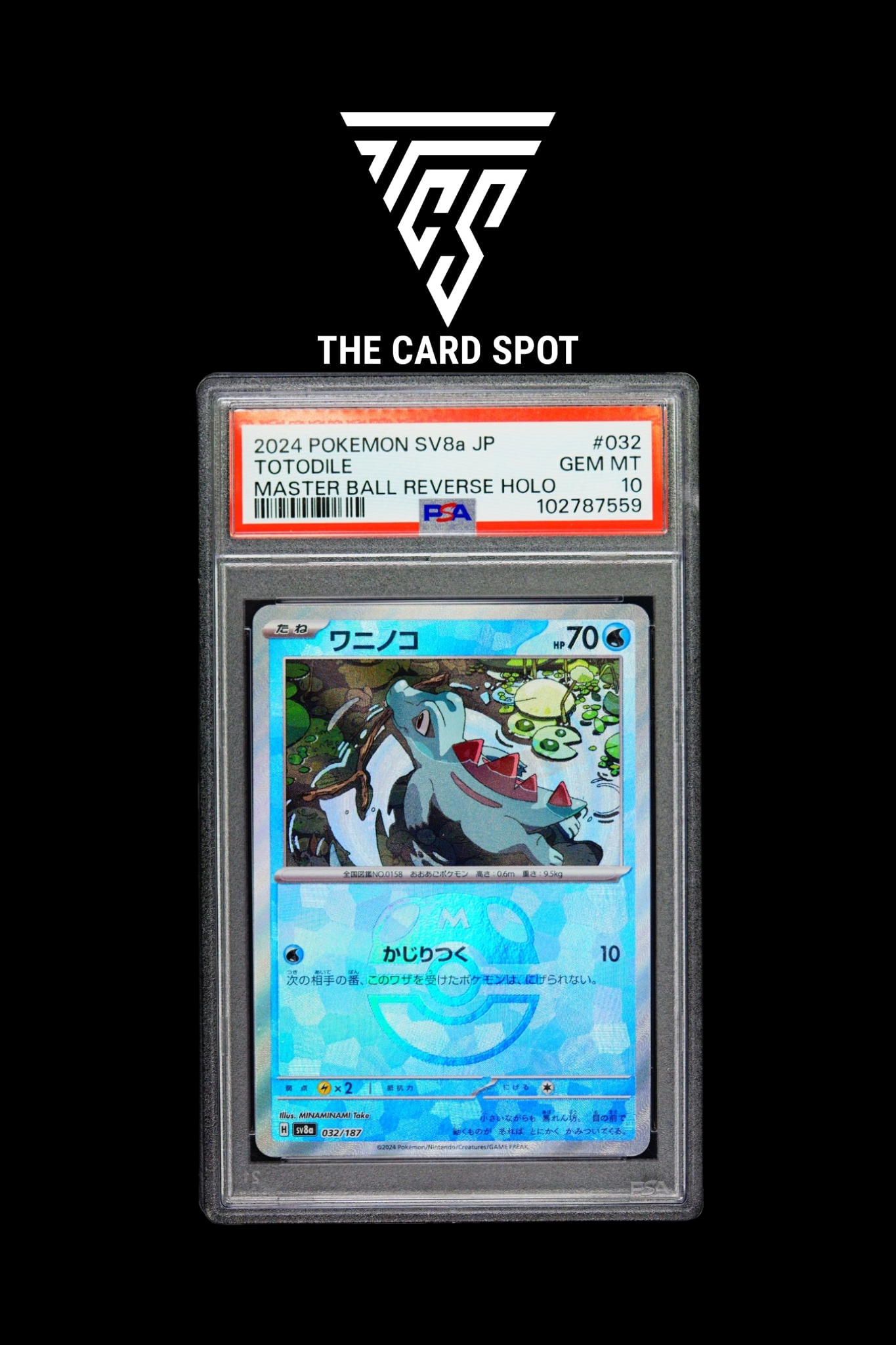 032/187 Totodile PSA 10 - Pokemon TCG