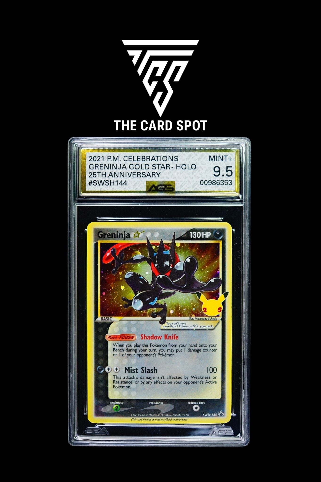 Swsh144 Greninja Gold Star AGS 9.5 - One Piece TCG