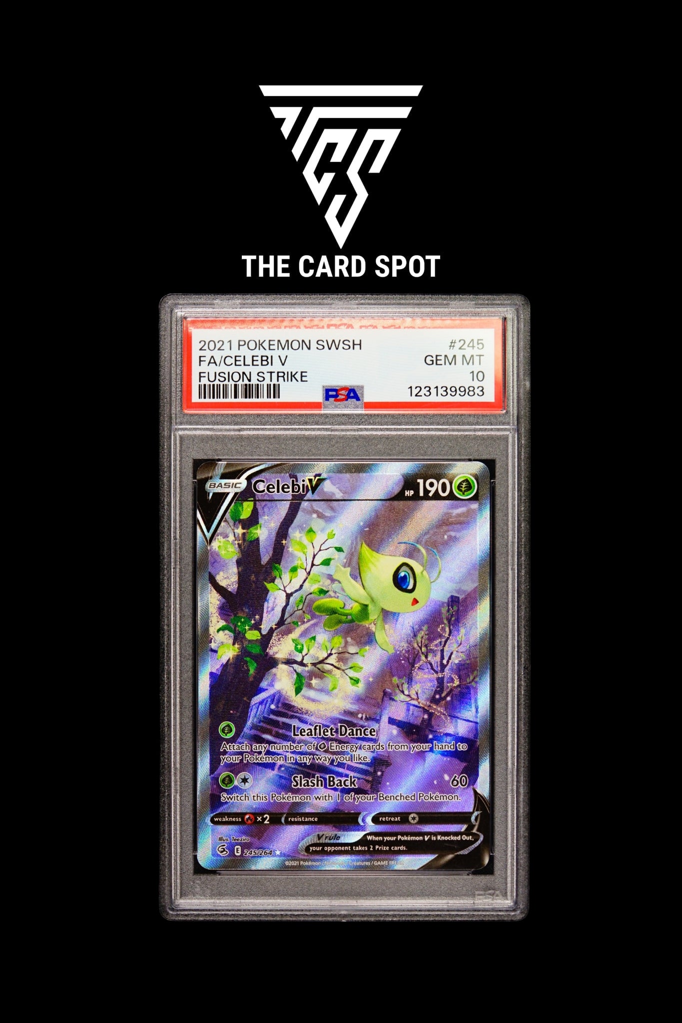 245/264 Celebi V PSA 10 - Pokemon TCG