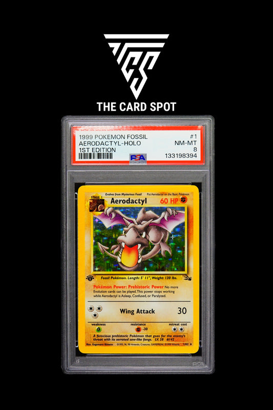 1/62 Aerodactyl PSA 8 - Pokemon TCG