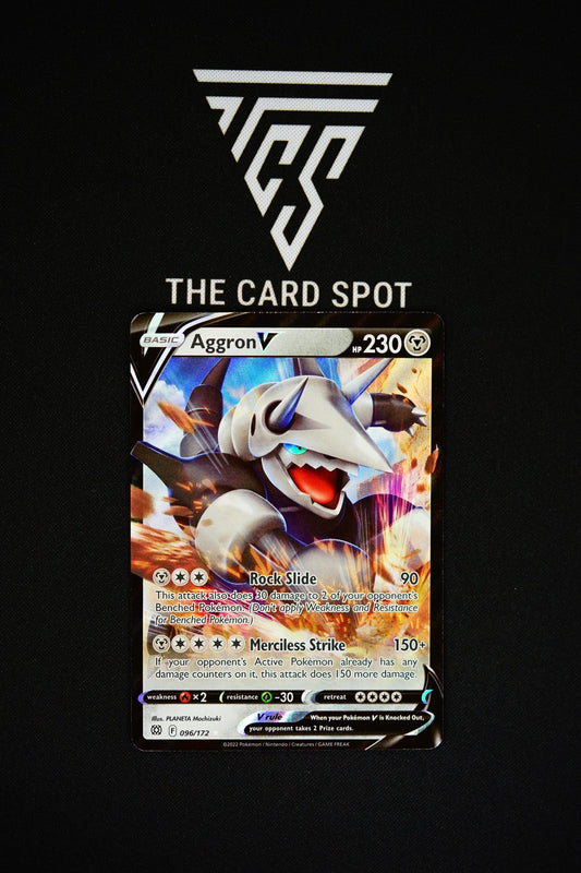 Aggron V (096/172) - Brilliant Stars Pokemon - THE CARD SPOT PTY LTD.