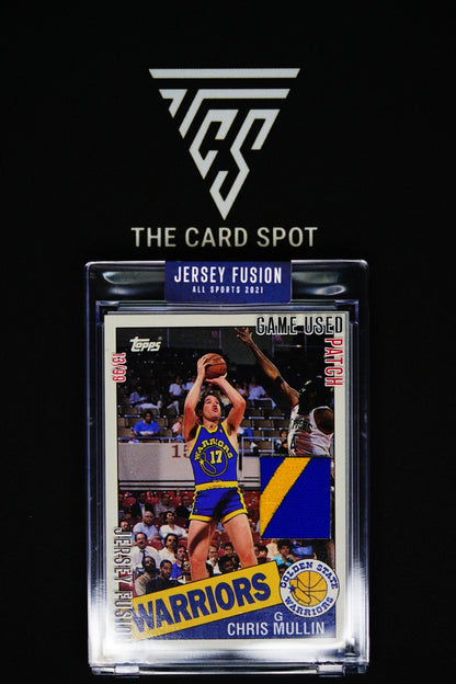 Basketball Card: Chris Mullin Game used patch 13/99 Limited edition Jersey Fusion - THE CARD SPOT PTY LTD.