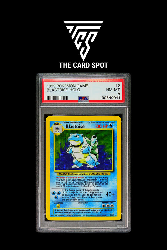 Blastoise Base Set PSA 8 1999 - Pokemon TCG - THE CARD SPOT PTY LTD.