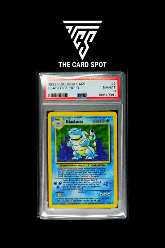 Blastoise Base Set PSA 8 1999 - Pokemon TCG - THE CARD SPOT PTY LTD.