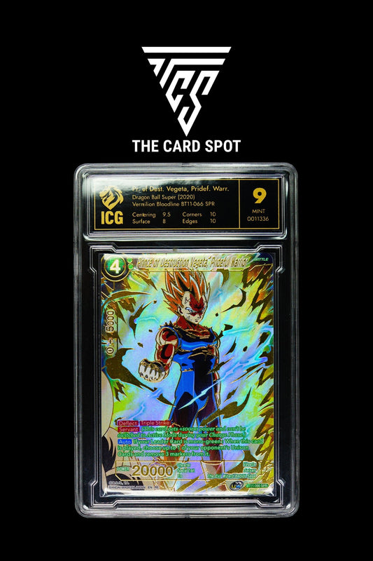 BT11 - 066 SPR - Prince of Destruction Vegeta, Prideful Warrior - ICG 9 (like PSA) Dragon Ball Card - THE CARD SPOT PTY LTD.