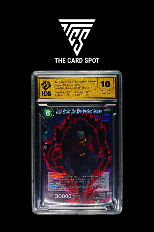 BT11 - 135 UC - Dark Broly, the New Masked Saiyan ICG 10 (like PSA) Dragon Ball Card - THE CARD SPOT PTY LTD.