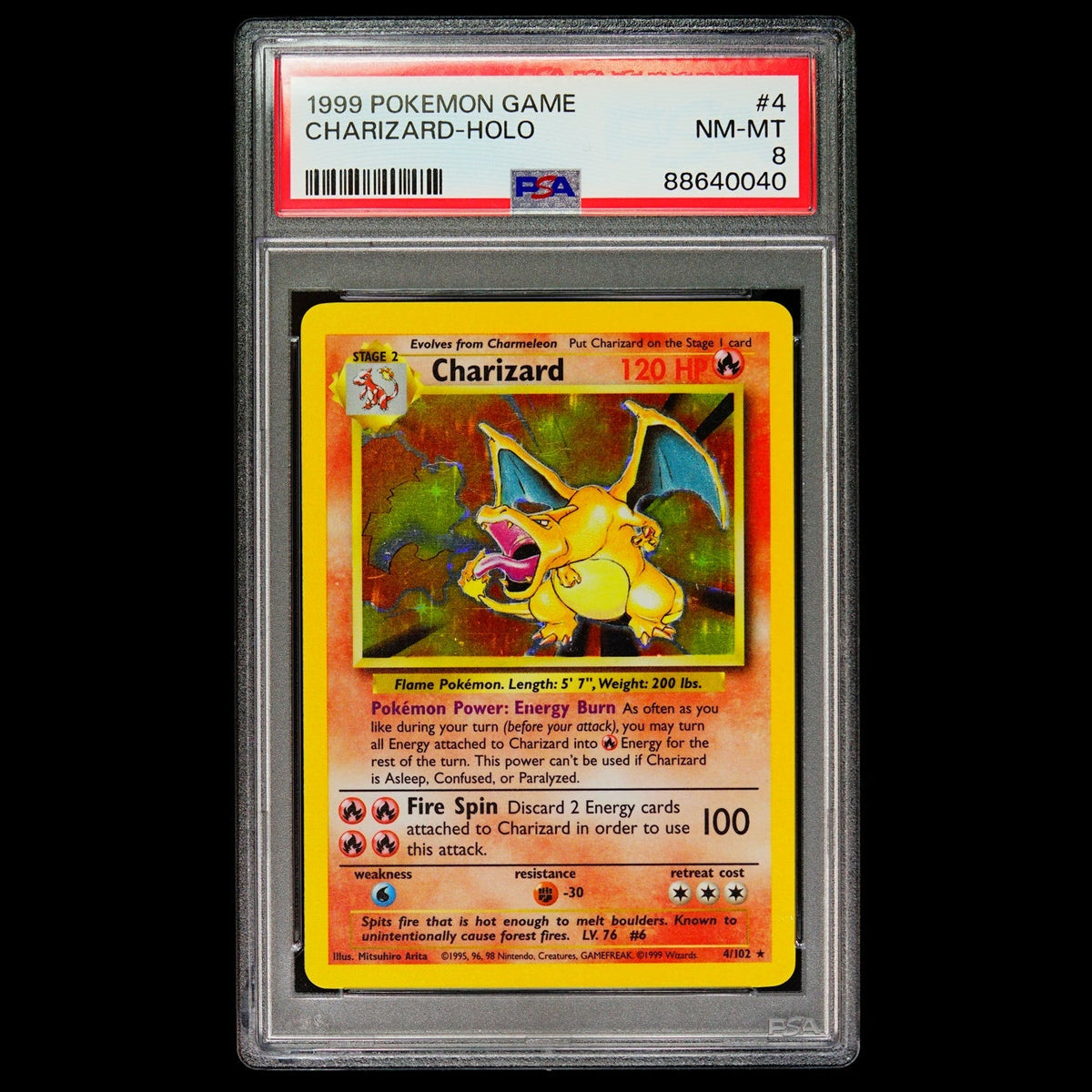 Charizard Base Set PSA 8 - 1999 Pokemon TCG - THE CARD SPOT PTY LTD.