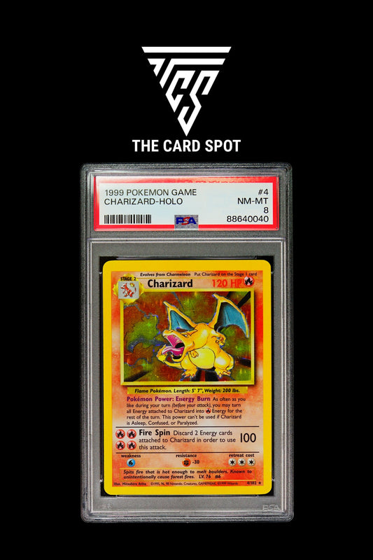 Charizard Base Set PSA 8 - 1999 Pokemon TCG - THE CARD SPOT PTY LTD.