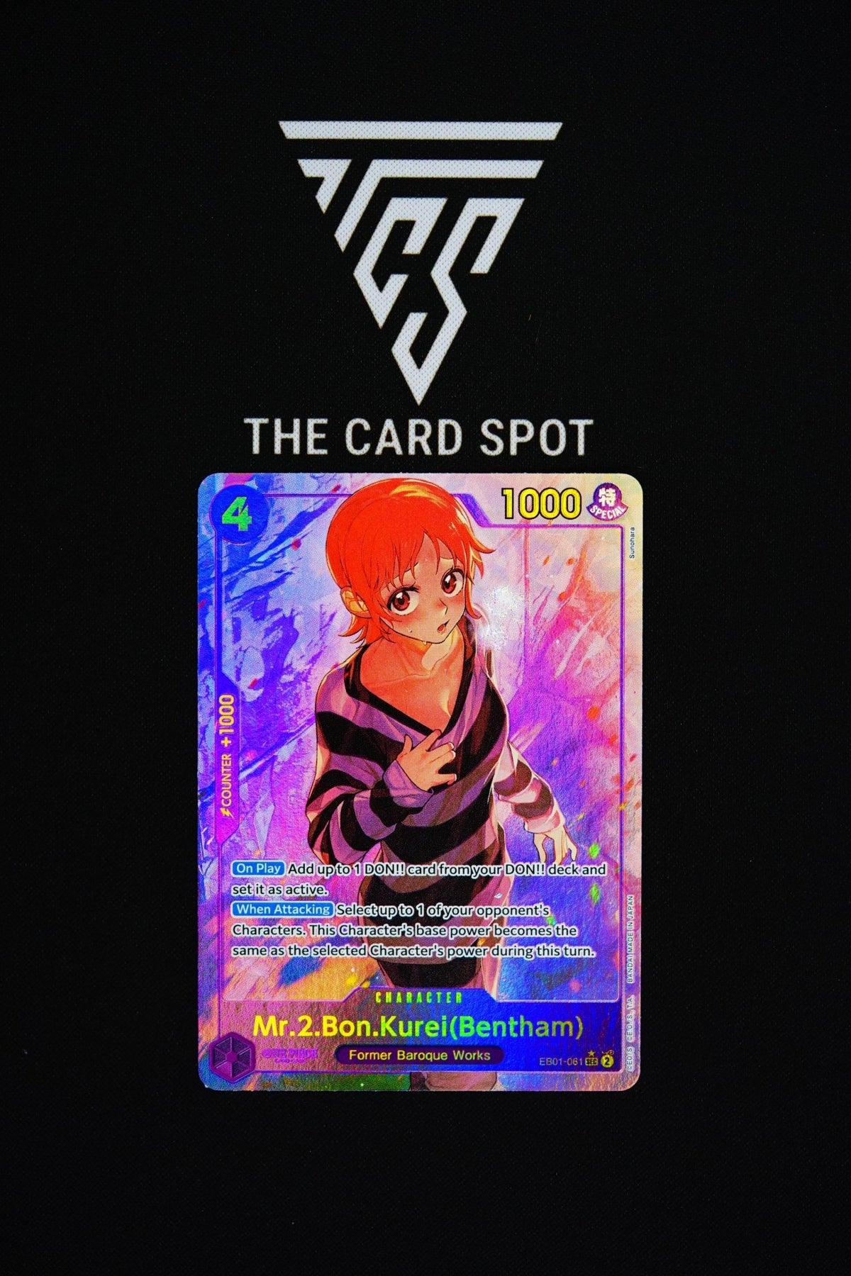 EB01-061 Mr.2.Bon.Kurei(Bentham) - One Piece TCG - THE CARD SPOT PTY LTD.