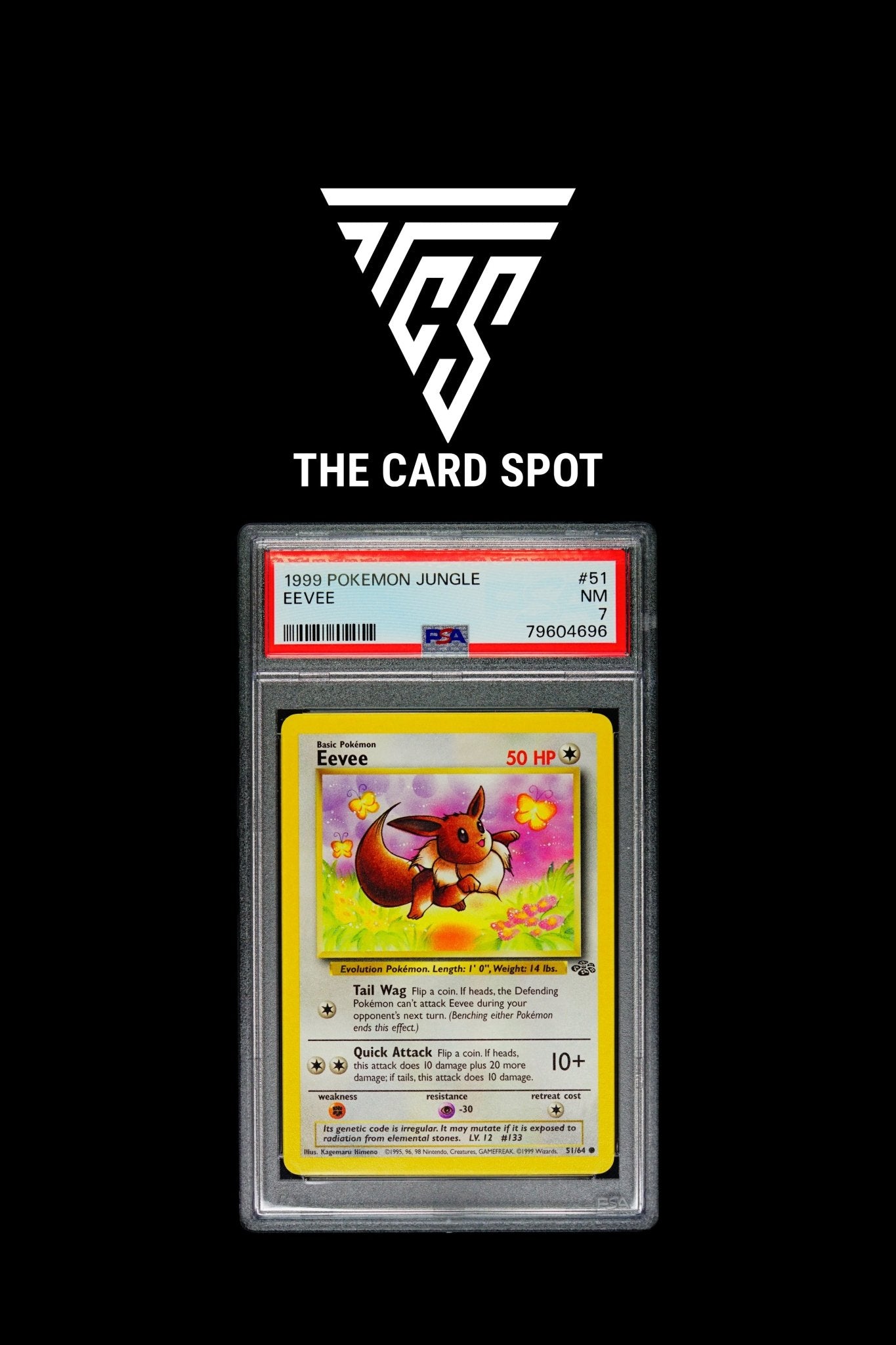 Eevee WOTC Jungle - PSA 7 Pokemon TCG - THE CARD SPOT PTY LTD.