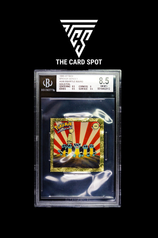 G06 Squirtle Squad Sticker BGS 8.5 - Pokemon TCG - THE CARD SPOT PTY LTD.