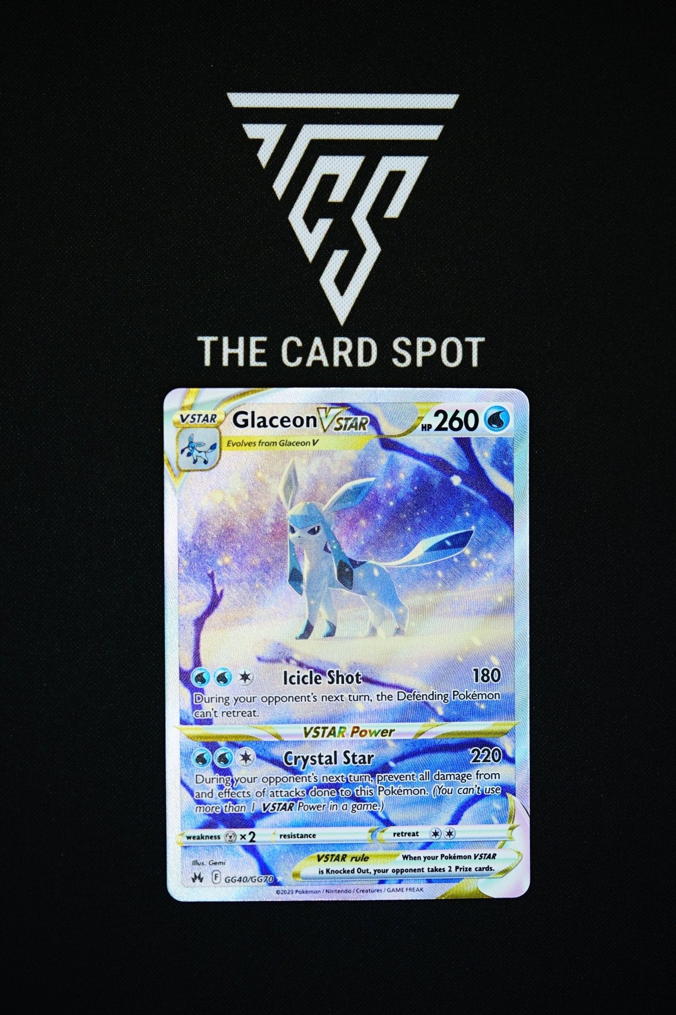 Glaceon VSTAR (GG40/GG70) - Crown Zenith Pokémon TCG - THE CARD SPOT PTY LTD.