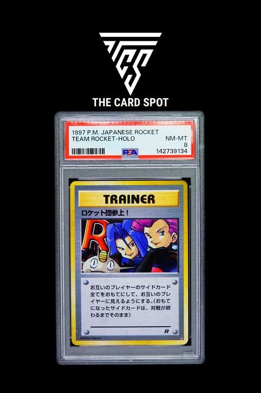 Here Comes Team Rocket! Holo PSA 8 - Pokemon TCG - THE CARD SPOT PTY LTD.