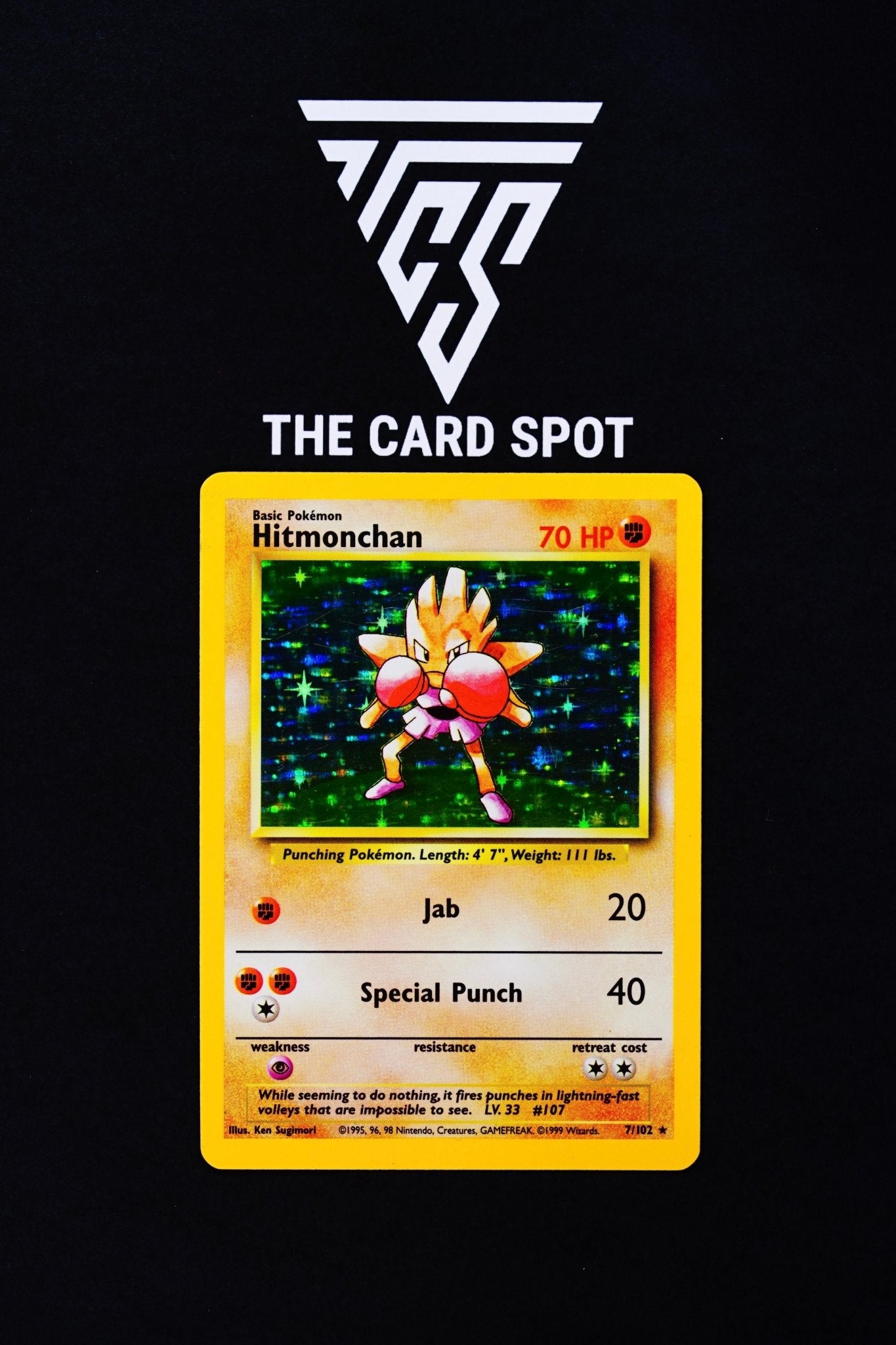 7/102 Hitmonchan Holo - Pokemon TCG