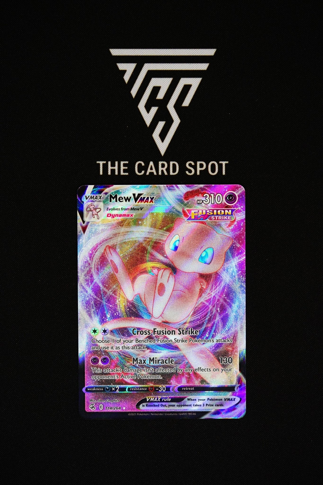 Mew VMAX (114/264) - Fusion Strike Pokémon TCG - THE CARD SPOT PTY LTD.