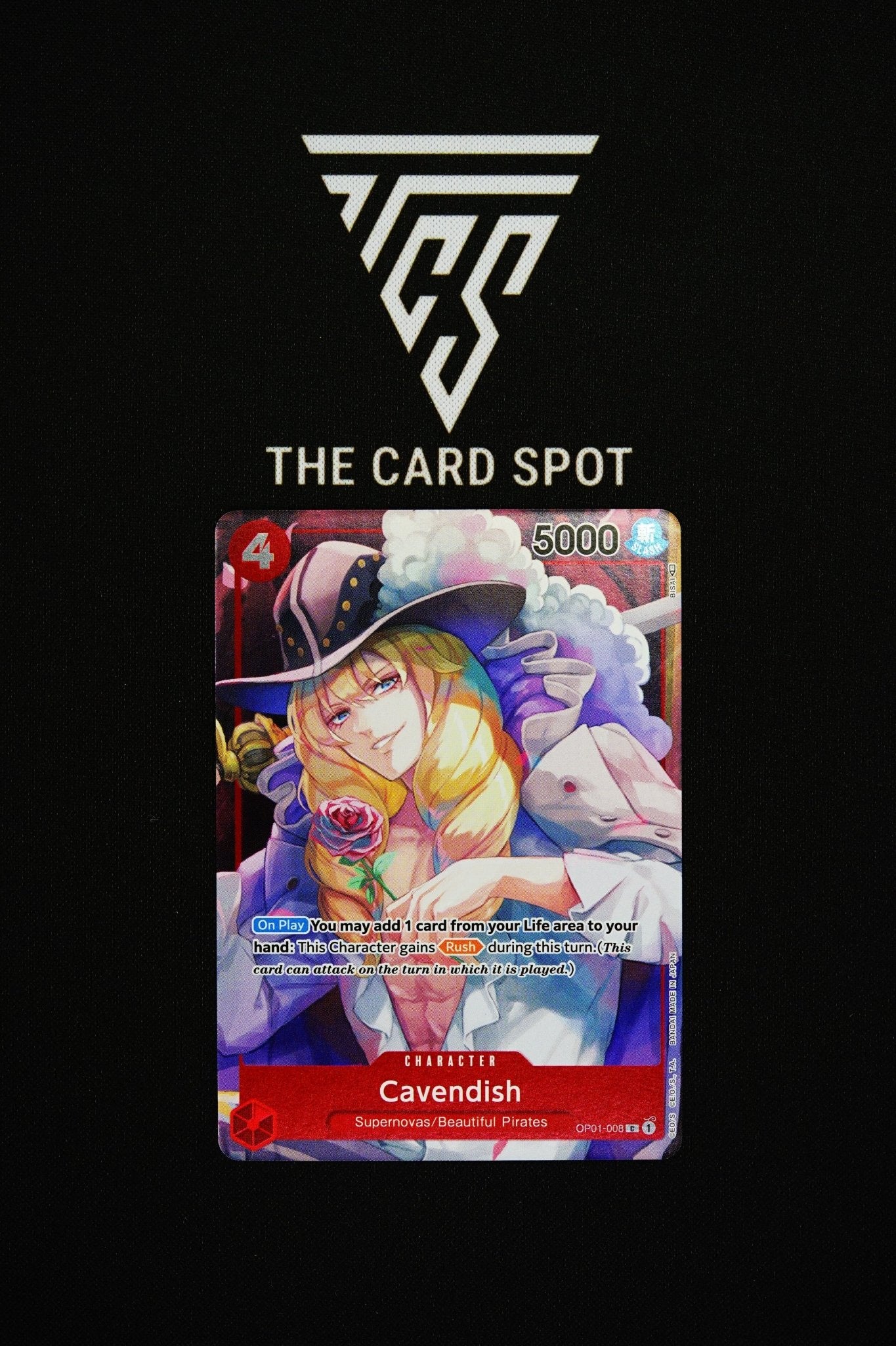 OP01 - 008 Cavendish Box Topper - One Piece TCG - THE CARD SPOT PTY LTD.