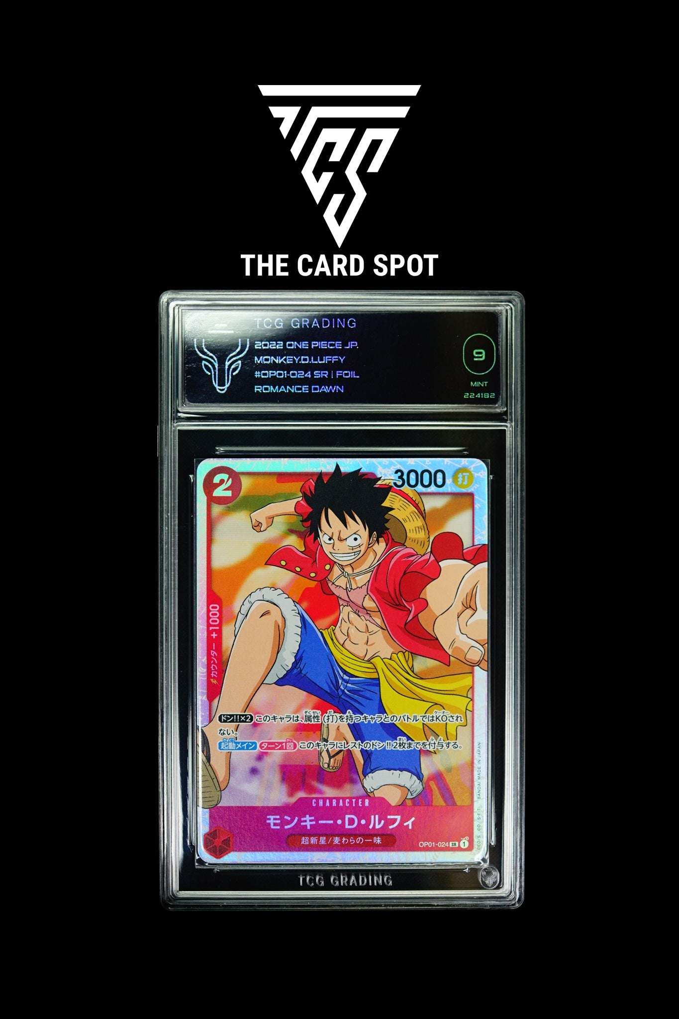 OP01 - 024 Monkey D. Luffy One Piece TCG 10 - THE CARD SPOT PTY LTD.ONE PIECE GRADEDONE PIECE