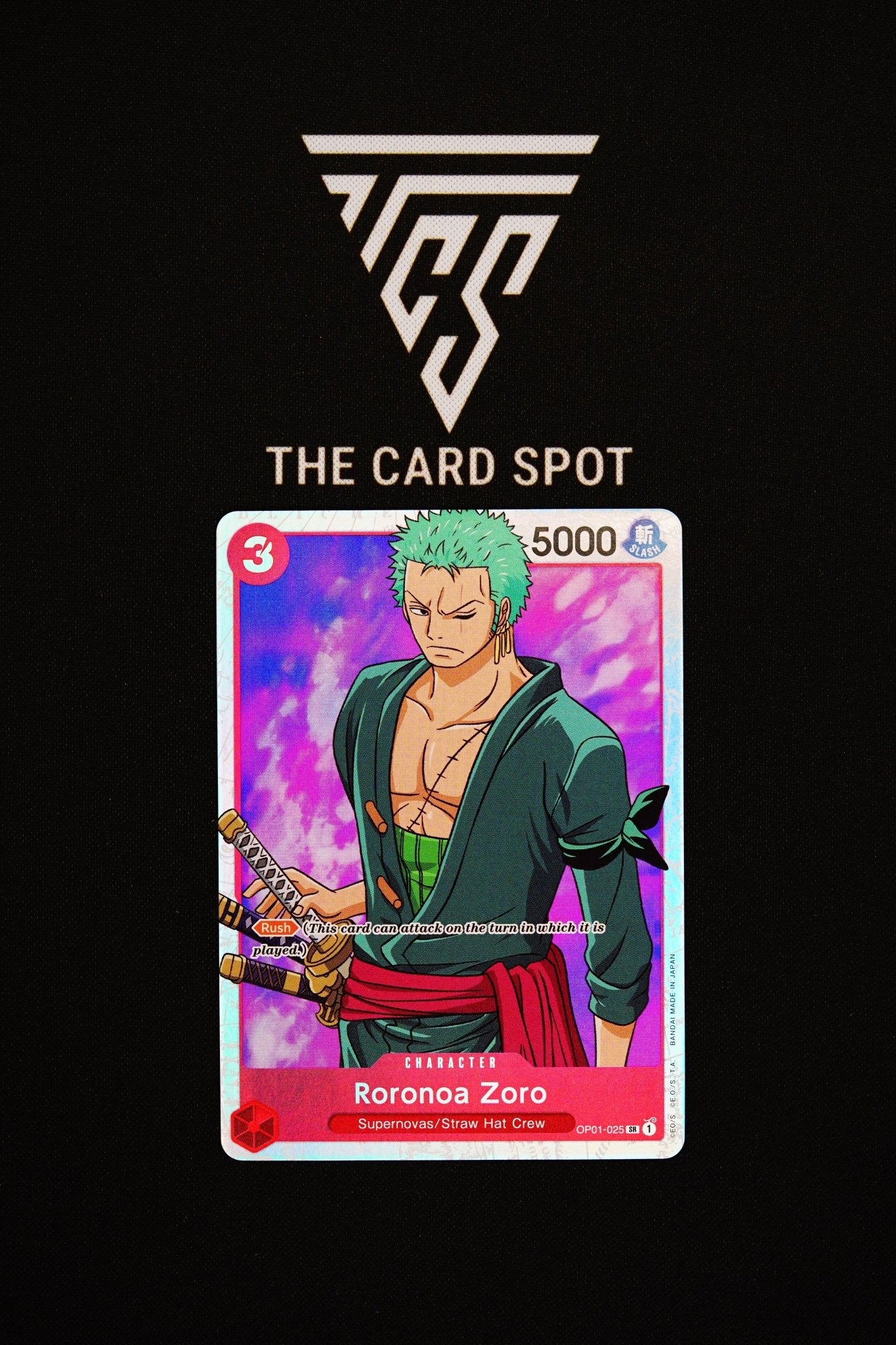 OP01 - 025 Roronoa Zoro SR - One Piece TCG - THE CARD SPOT PTY LTD.
