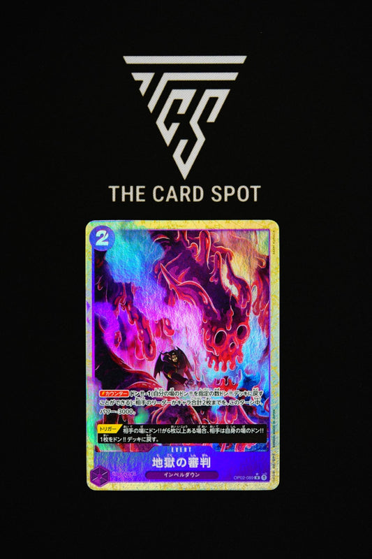 OP02-089 Judgment Of Hell R Alt Art - One Piece TCG - THE CARD SPOT PTY LTD.
