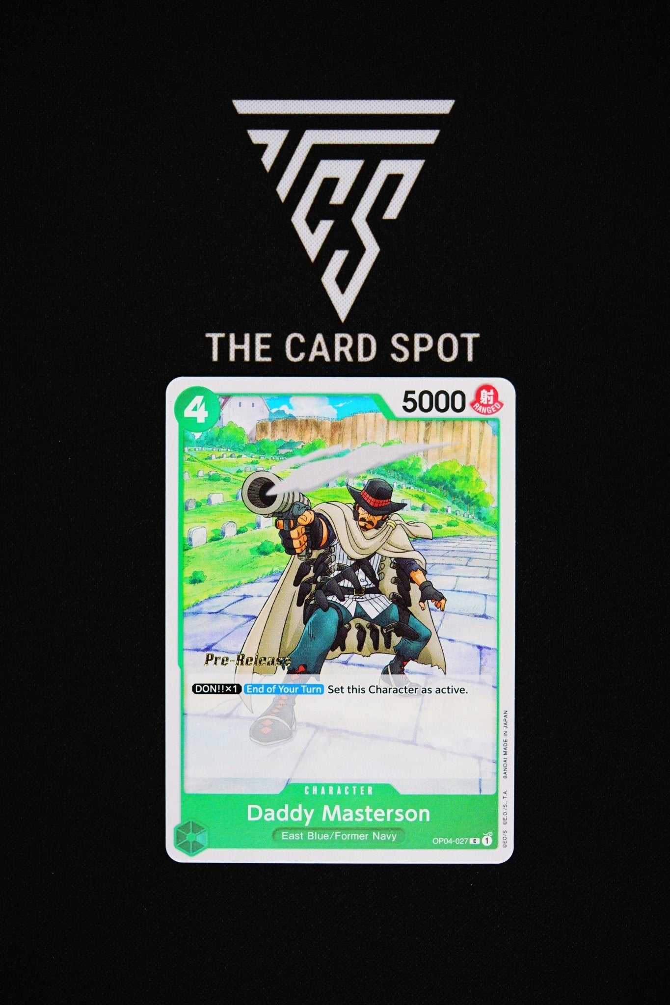 OP04 - 027 [Pre - Release] Daddy Masterson - One Piece TCG - THE CARD SPOT PTY LTD.