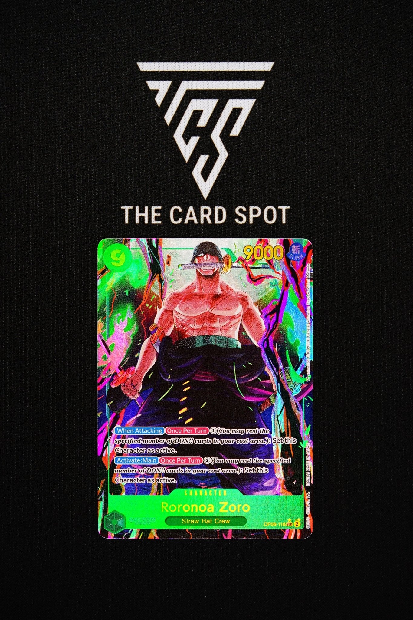 OP06 - 118 Roronoa Zoro - One Piece TCG - THE CARD SPOT PTY LTD.