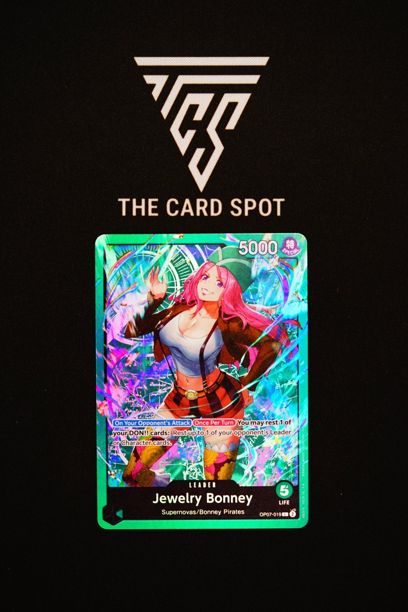 OP07 - 019 Jewelry Bonney Leader - One Piece TCG - THE CARD SPOT PTY LTD.