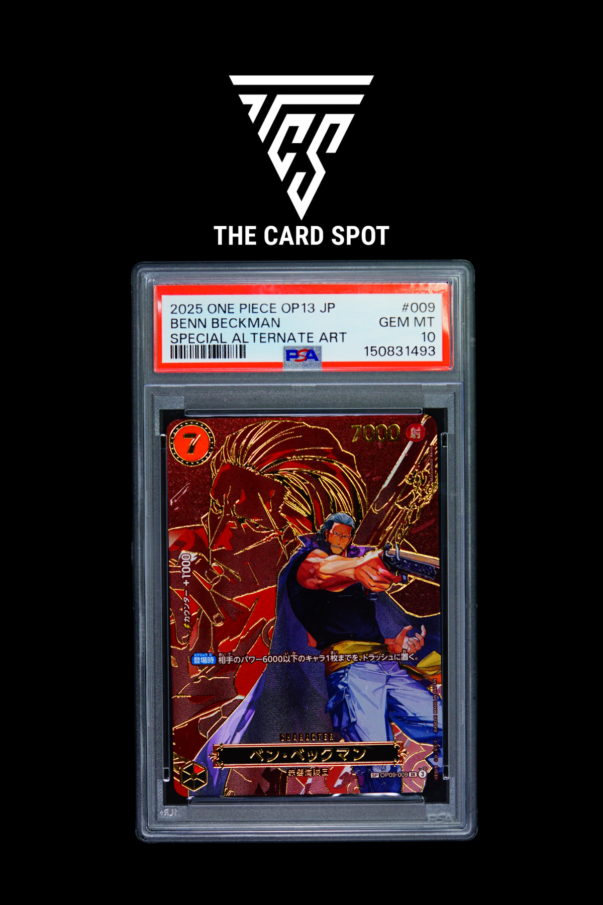 OP09-009 Benn Beckman [SP] PSA 10 - One Piece TCG - THE CARD SPOT PTY LTD.