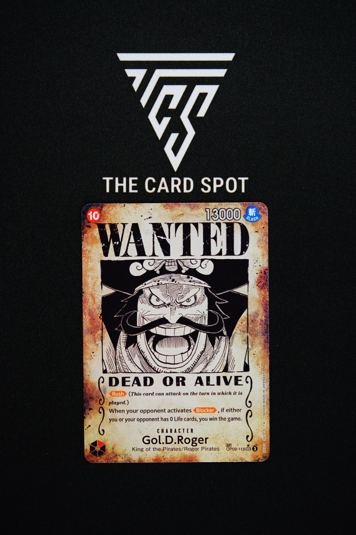 OP09 - 118 Gol D Roger Wanted - One Piece TCG - THE CARD SPOT PTY LTD.