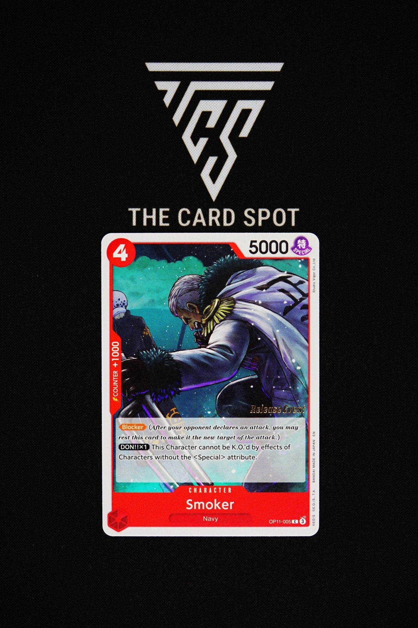 OP11 - 005 [Release - Event] Smoker - One Piece TCG - THE CARD SPOT PTY LTD.