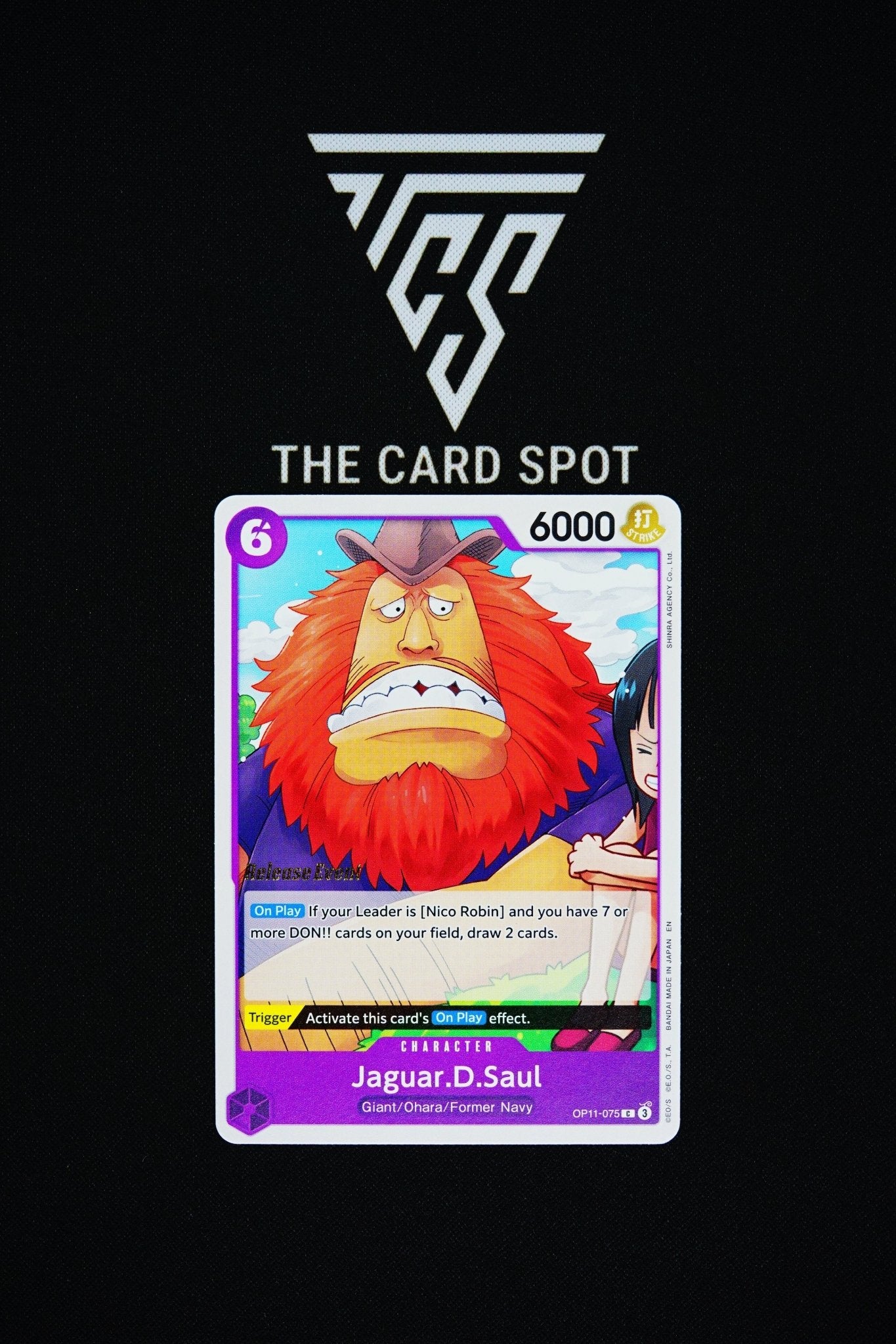 OP11 - 075 [Release Event] Jaguar.D.Paul - One Piece TCG - THE CARD SPOT PTY LTD.