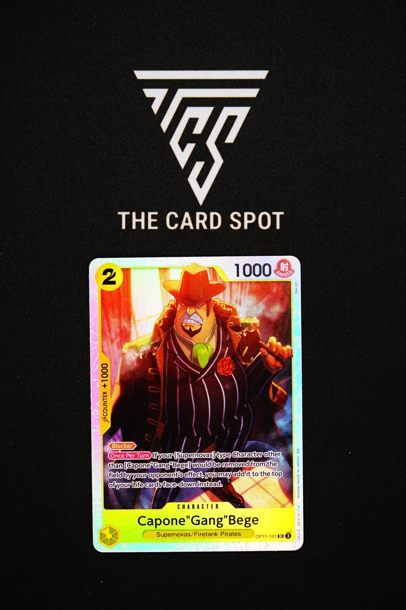 OP11 - 101 Capone "Gang" Bege SR - One Piece TCG - THE CARD SPOT PTY LTD.