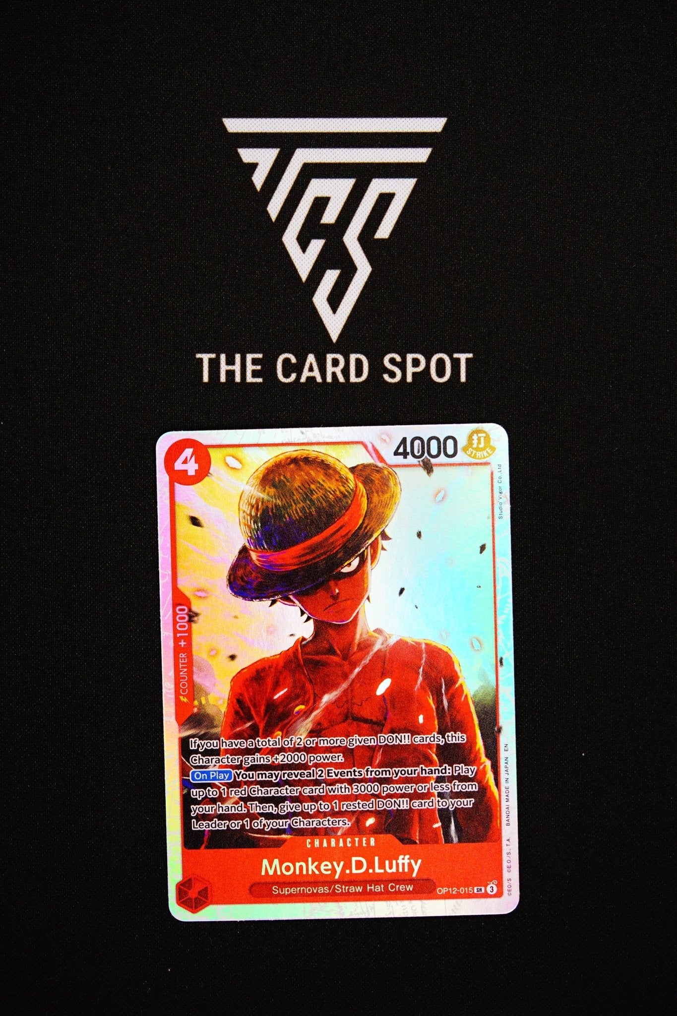 OP12 - 015 Monkey D Luffy SR - One Piece TCG - THE CARD SPOT PTY LTD.