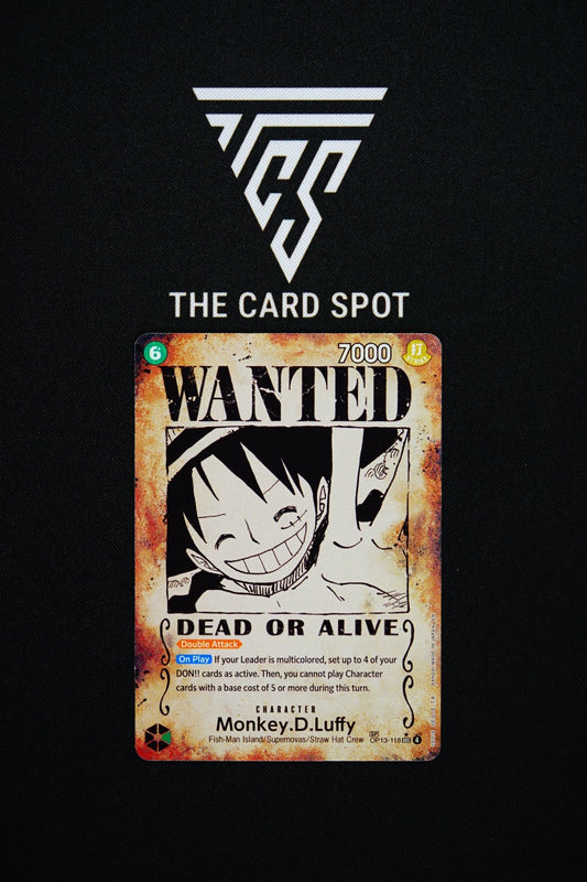 OP13 - 118 Monkey D Luffy Wanted - One Piece TCG - THE CARD SPOT PTY LTD.