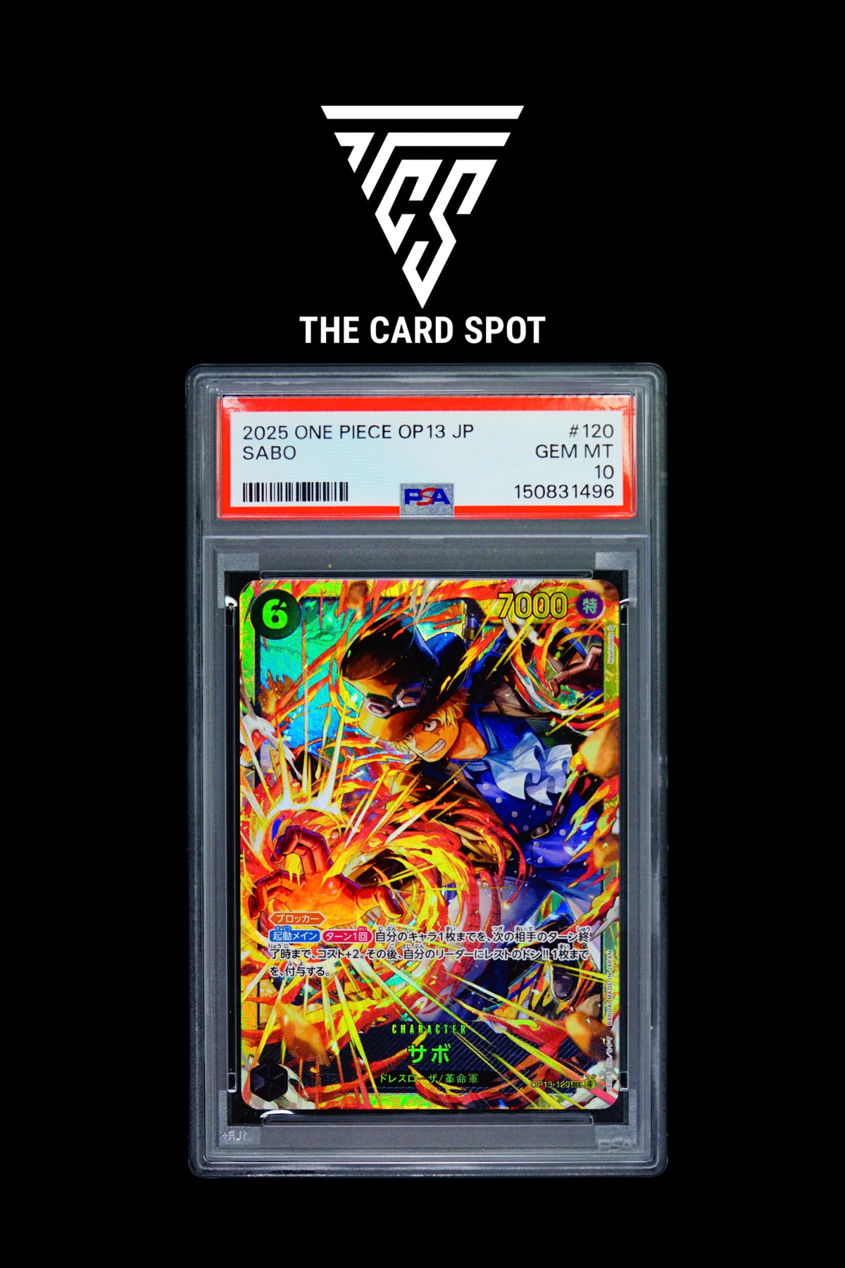OP13-120 Sabo PSA 10 - One Piece TCG - THE CARD SPOT PTY LTD.