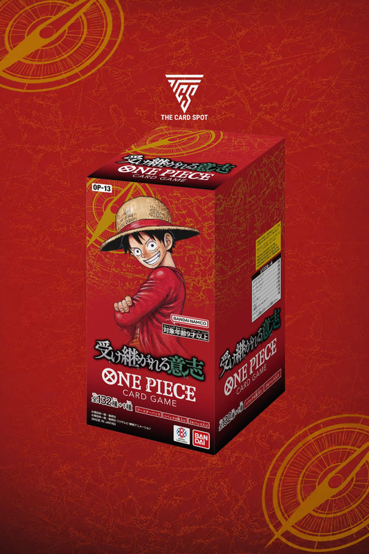 OP13 Carrying on His Will Booster Box - One Piece TCG - THE CARD SPOT PTY LTD.