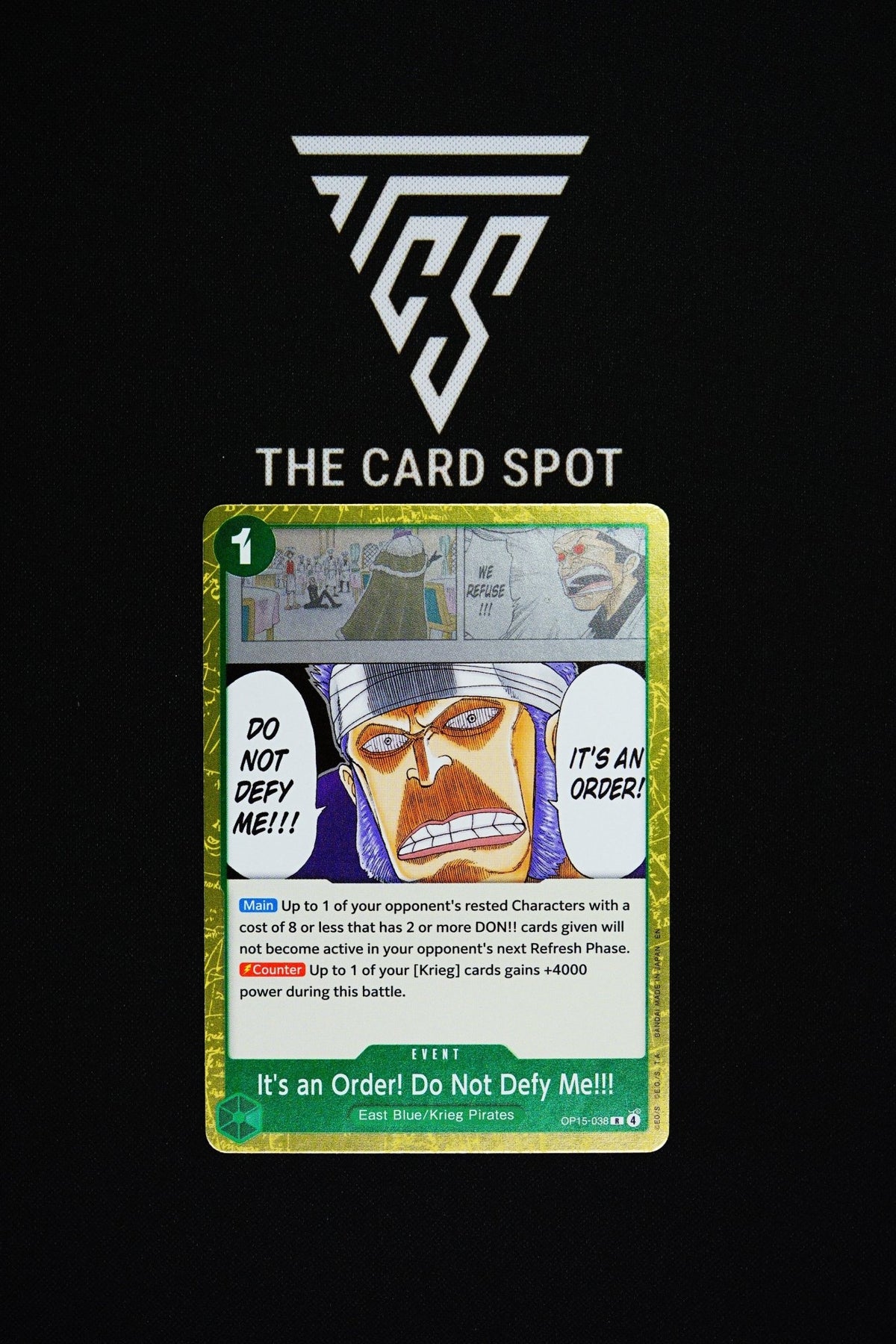 OP15-038 It's An Order! Do Not Defy Me!!! - One Piece TCG - THE CARD SPOT PTY LTD.