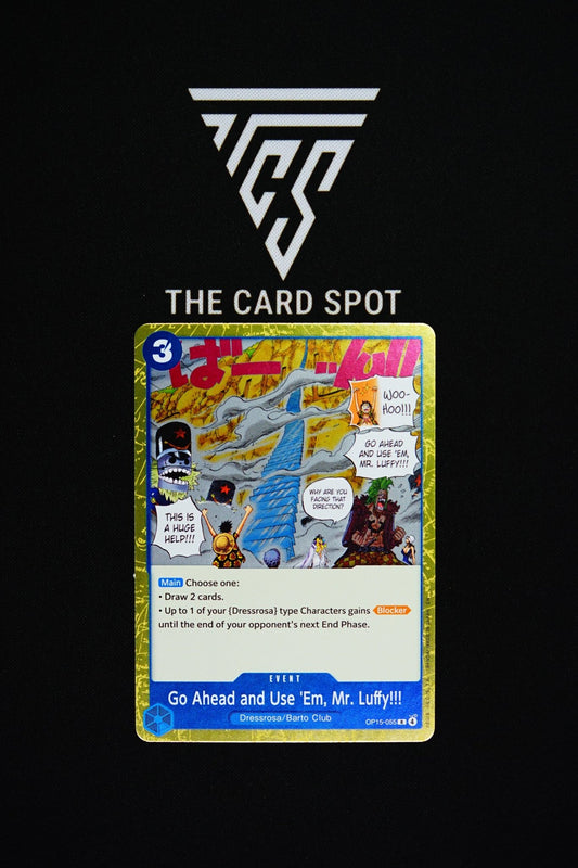 OP15-055 Go Ahead and Use 'Em, Mr. Luffy - Pokemon TCG - THE CARD SPOT PTY LTD.