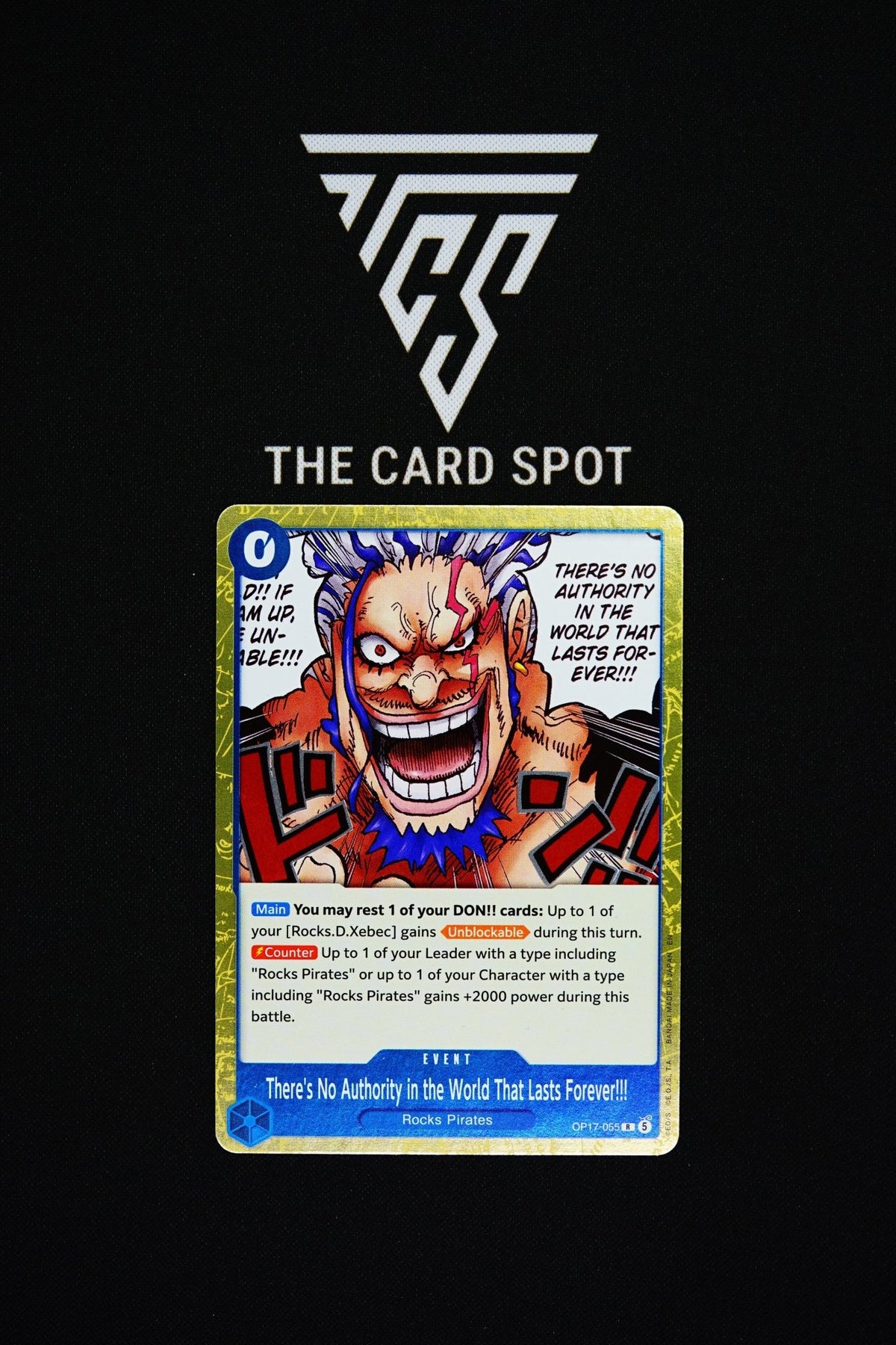 OP17-055 "There's No Authority in the World That Lasts Forever!!!" - One Piece TCG - THE CARD SPOT PTY LTD.