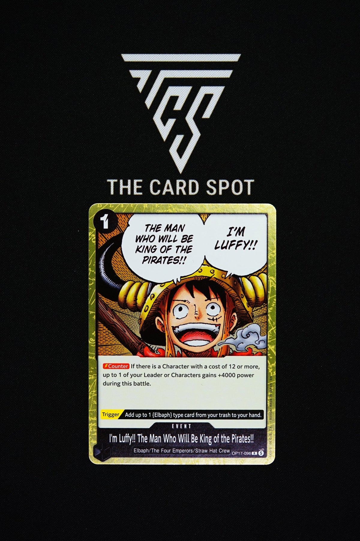 OP17-096 "I'm Luffy!!! The Man Who Will Be King of the Pirates!!" - One Piece TCG - THE CARD SPOT PTY LTD.
