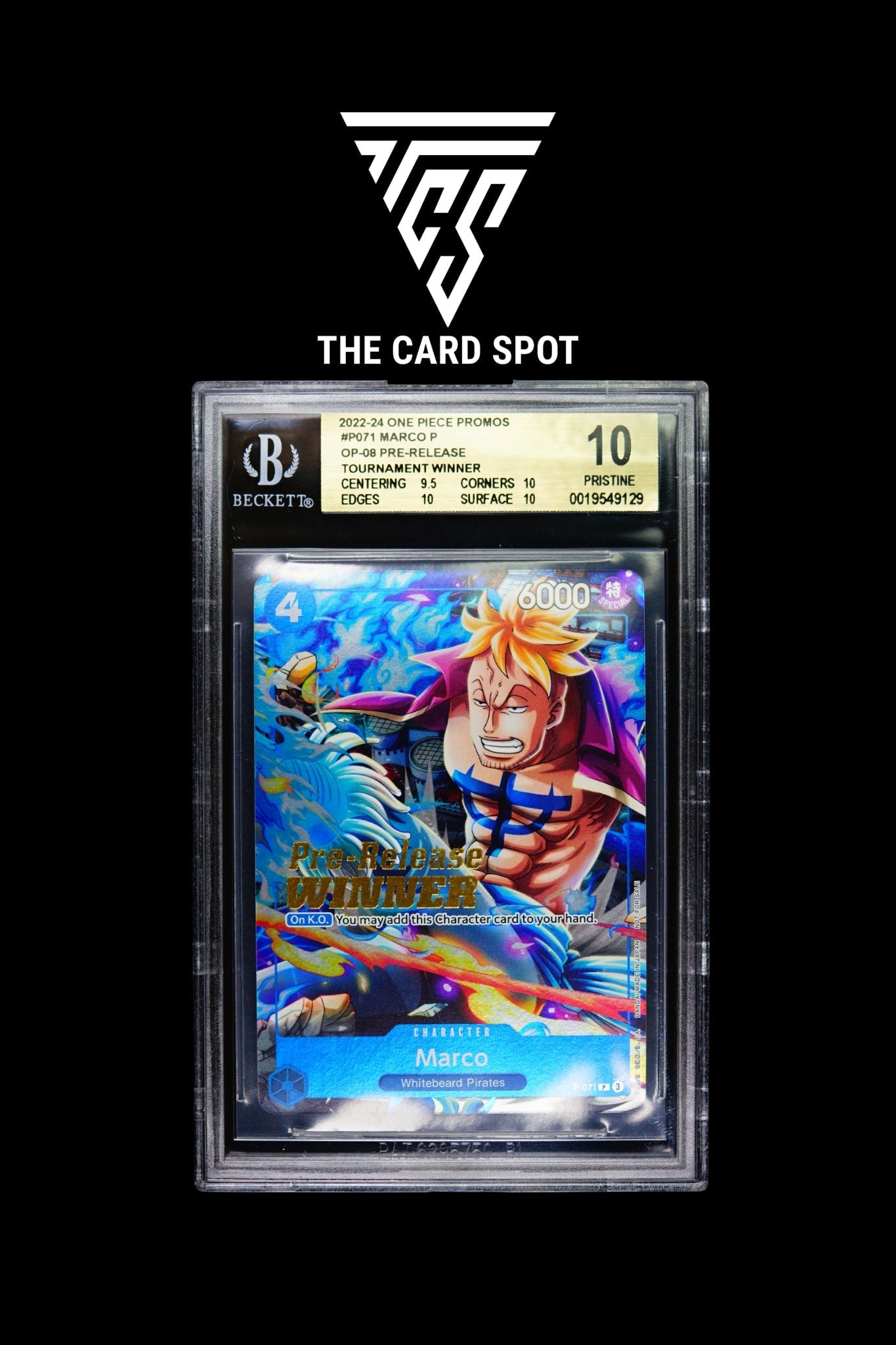 P - 071 Marco BGS 10 - One Piece TCG - THE CARD SPOT PTY LTD.