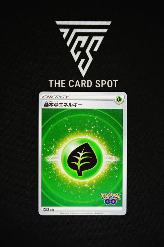 Pokemon Card: Grass Energy Pokemon GO s10b GRA Japanese HOLO - THE CARD SPOT PTY LTD.Pokemon Raw CardsPokémon