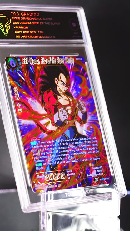 BT11-052 SPR - SS4 Vegeta, Rise Of The Super Warrior TCG 9 - Dragon Ball Card (like PSA)