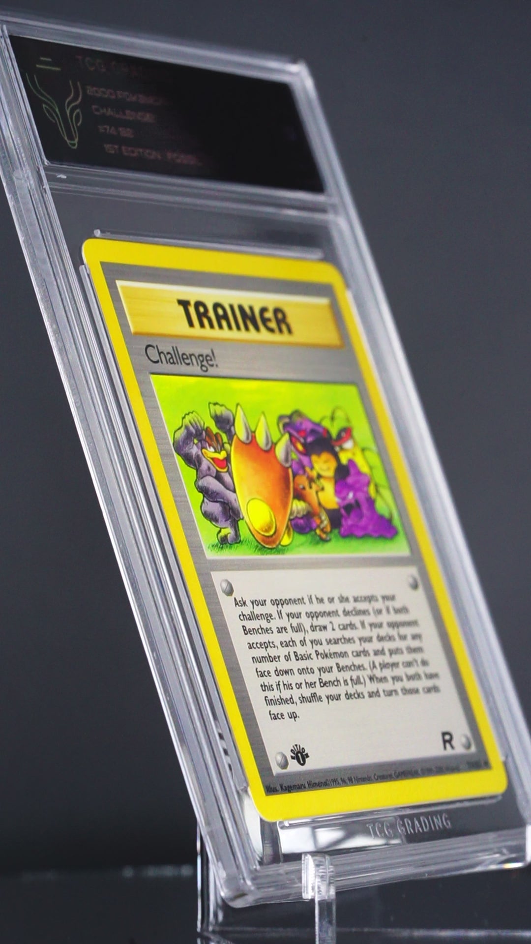 Pokemon Card: Challenge Trainer Card 1st edition 74/82 Team Rocket