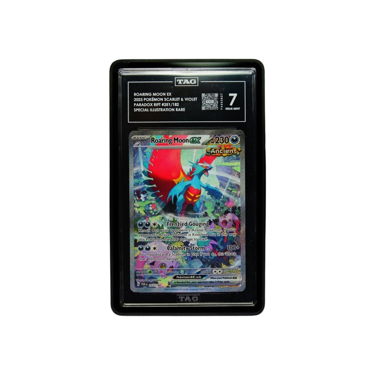 PSA & TAG Black Tempered glass - THE CARD SPOT PTY LTD.