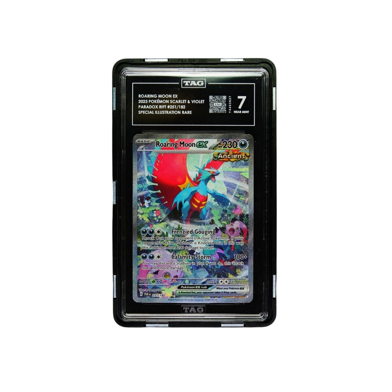 PSA & TAG Black Tempered glass - THE CARD SPOT PTY LTD.