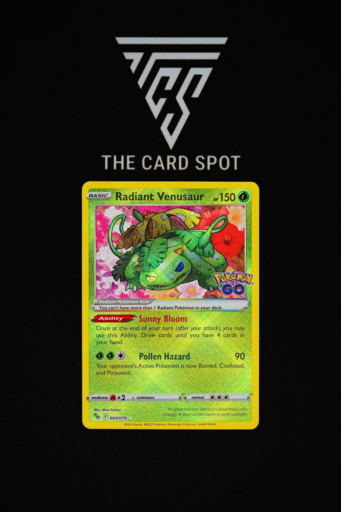 Radiant Venusaur #004/078 - Pokemon TCG - THE CARD SPOT PTY LTD.